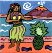 Pineapple Hula Tile