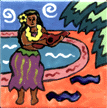 Ukulele Hula Tile